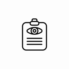 eye report icon sign vector