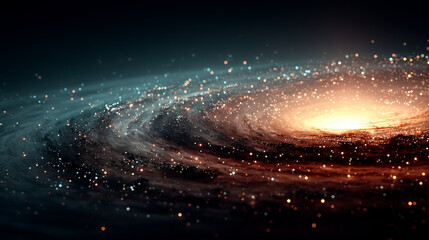 Exploring cosmic phenomena galactic swirls and nebulae in space digital art outer space awe-inspiring view