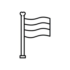 Flag  vector icon stock illustration
