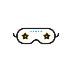 Multi color icon for sleep mask