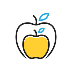 Multi color icon for apple