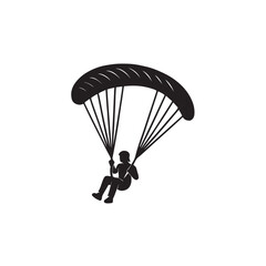 paragliding in the sky