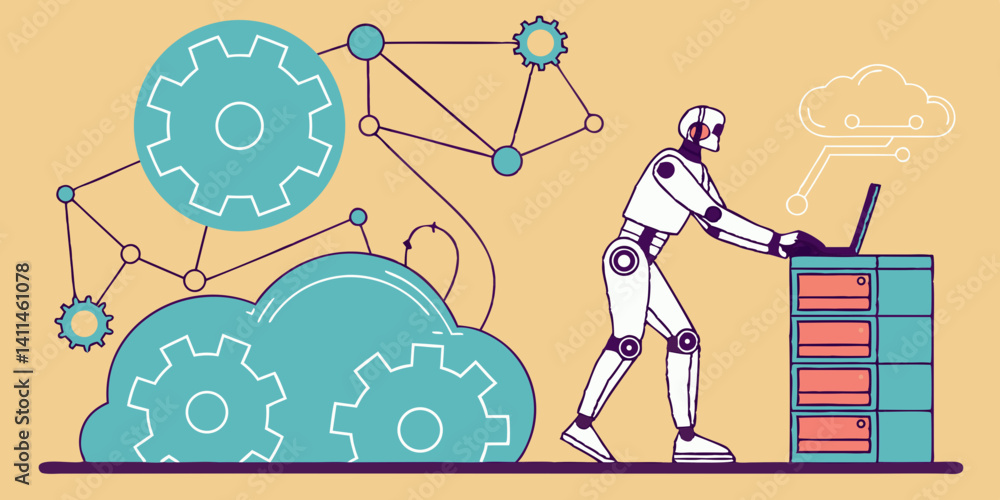 Poster cloud computing and automation the future of work with ai-powered robots