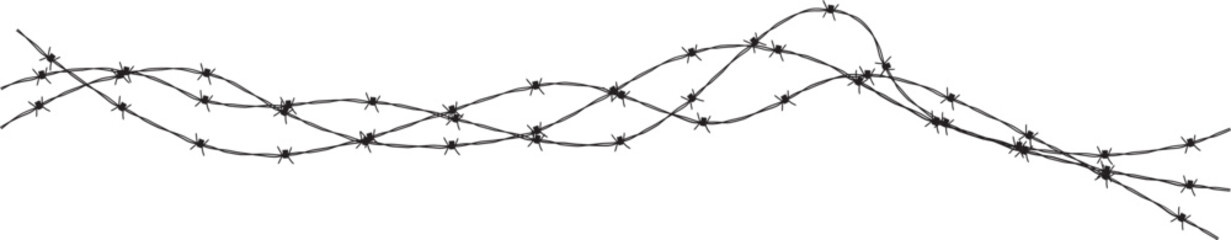 Barbed Wire Abstract Illustration