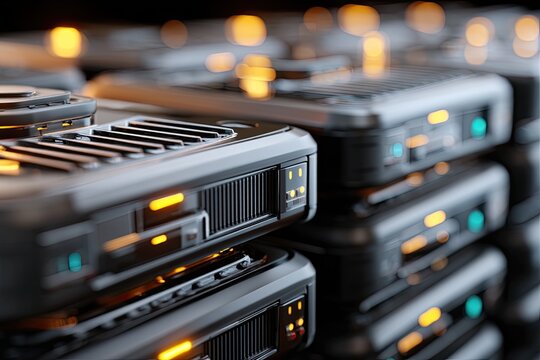 Futuristic server rack