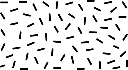 Minimalist Geometric Pattern With Black Dashes On White Background For Graphic Design