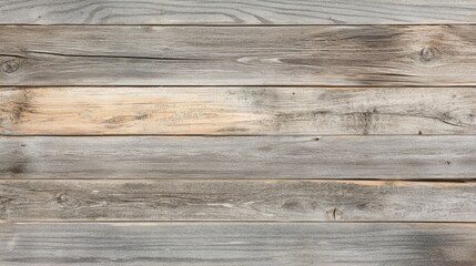 Fototapeta premium A close-up view of a rustic wood texture background, showcasing rich grain patterns and natural knots. The warm tones of brown and beige create an inviting, organic feel, perfect for design projects.