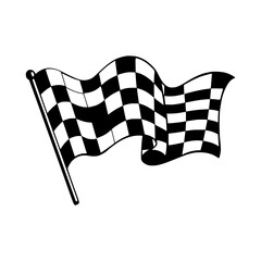 Fototapeta premium Racing Flag Vector Illustration