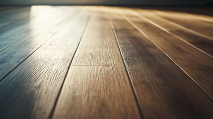 Carpenter installing wooden flooring in a living room. Featuring floor installation and woodwork