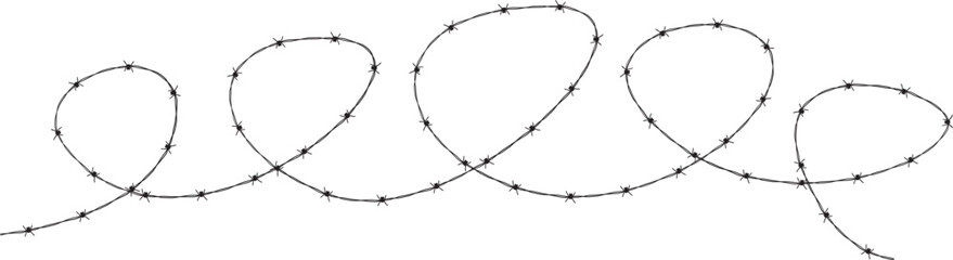 Barbed Wire Abstract Illustration