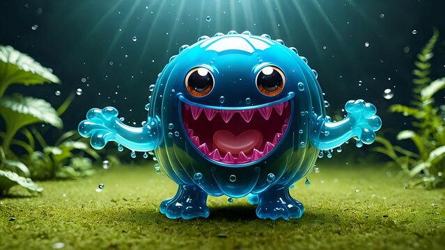 funny cartoon monster