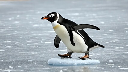 Fototapeta premium penguin in antarctica