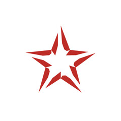Fototapeta premium Red Star Icon