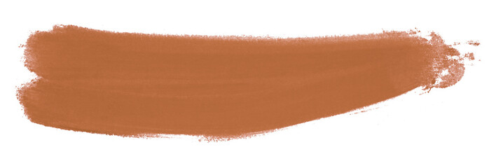 brown brush isolated on transparent background