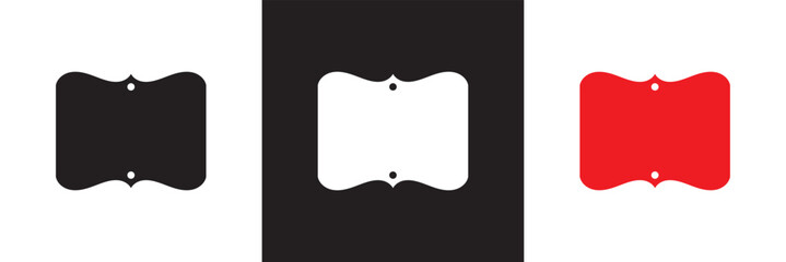 Vintage frames icon.  Vector for websites, mobile interfaces, presentations, banner, visual branding etc. Vector illustration. isolated on white and black background. EPS 10