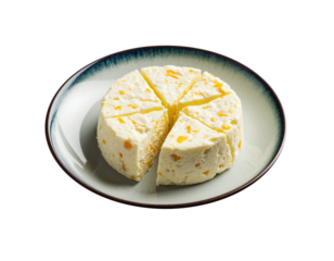 Easter cottage cheese on a transparent background, generated by AI.