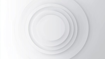 Fototapeta premium Minimalist Rippling Circles Creating a Sense of Serenity in Soft White Background 