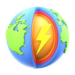 Geothermal Energy for Earth Day - Renewable Energy, Clean Power, Green Solutions, Sustainable Heating, Eco-Friendly, Earth Science, Climate Action, Green Energy Source, Environmental Protection