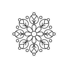 Easy Mandala Drawing for Adult Coloring