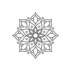 Printable Floral Mandala for Mindfulness