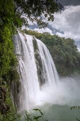 Huangguoshu waterfalls Yellow-fruit tree waterfalls Guizhou China, long exposure