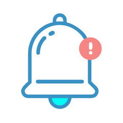 Fototapeta premium Notification Bell Icon Representing Alerts and Reminders