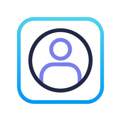 User Profile Avatar Icon Representing Account and Personal Identity