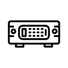 Fototapeta premium VGA Connector Icon Representing Video Output and Display Connection