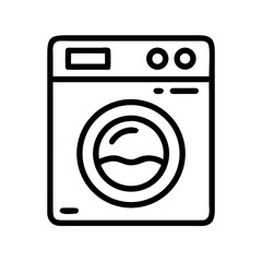 Washing Machine Icon Representing Laundry and Fabric Care