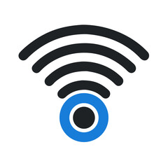 Wi-Fi Symbol Icon Representing Wireless Internet and Connectivity
