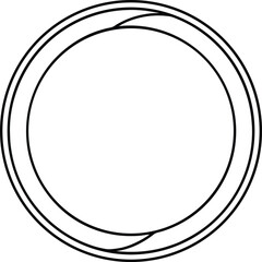 Hoop Outline Icon Line Art | Circle, Ring, Game & Toy Vector Drawing