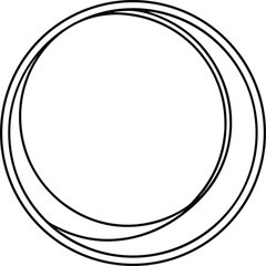 Hoop Outline Icon Line Art | Circle, Ring, Game & Toy Vector Drawing