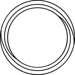 Hoop Outline Icon Line Art | Circle, Ring, Game & Toy Vector Drawing