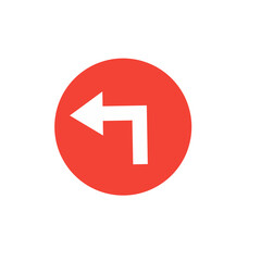 
Red circular arrow symbol icon in a box. Dynamic design element for presentations, infographics, or business strategy concepts in marketing.
