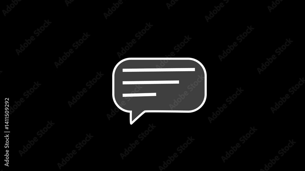 Poster collection set of thought speech bubble text. transparent background or green background