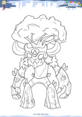 Lets color it super hero nature protector