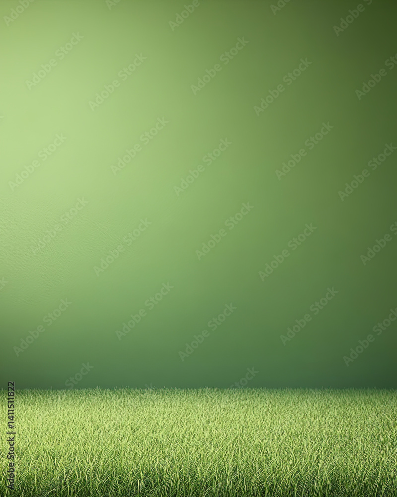 Poster soft green gradient background with subtle grass texture