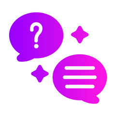 question Gradient icon