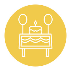 Birthday Table Icon