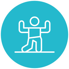 Mountain Pose Upward Icon