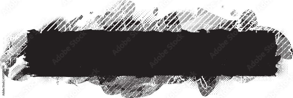 Poster Grunge textured banner with rough edges. Speckled texture. Overlay grunge texture . Simply place texture over any object to create grunge effect . Banner with scratched surface for your design. 