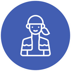 Man hanging Towel Icon