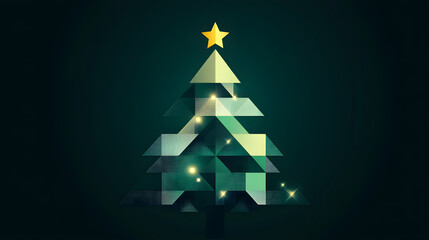 Fototapeta premium Minimalist Christmas，christmas, decoration, christmas tree,holiday, xmas,winter, decorations, celebration, presents,gift, Santa Claus，ornaments，new year，december，seasonal，gift