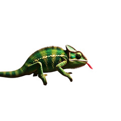 Fototapeta premium Chameleon standing on a branch