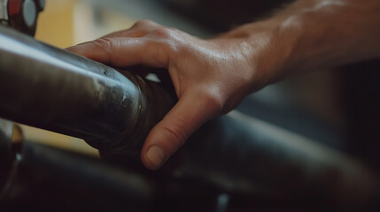 Plumber inspecting a drainage system. Featuring plumbing inspection and maintenance