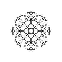 abstract flower background. Floral Mandala Design for Calm and Focus