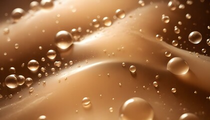 Transparent gel texture filled with air bubbles. Development of cosmetics. Research in cosmetology