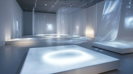 Serene Light Installation: An Immersive Art Experience