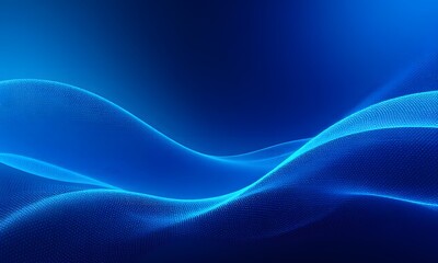 Blue dots move in waves.