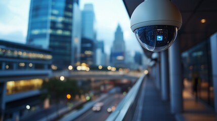 An outdoor surveillance camera. Security technology is a security camera. A video of a safety system with video of the equipment. A camera for monitoring lifestyle the outside.
